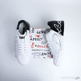 D&G White Black Portofino Sneakers - Photo 2