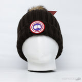 Canadian Brown Beanie With Pom Pom - Photo 1