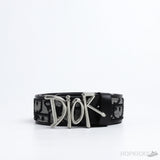 Di*r Signature Silver Buckle Belt - Photo 1