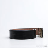 L*V Mini Gold Initials Black Belt - Photo 2