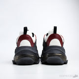 Bale*ciaga Faded Triple S Clear Sole Black White And Red - Photo 8