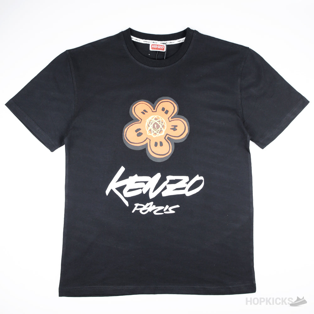 Kenzo Boke-flower Paris Black T-shirt