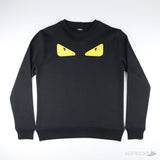 Fendi Bag Bugs Eyes Rubber Eyes Sweatshirt Black - Photo 1