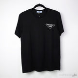 Pr*da Triangle Logo Black T-Shirt - Photo 1