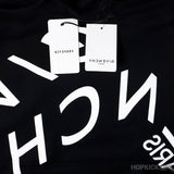 Givenchy Refracted Embroidered Logo Hoodie Black White - Photo 4
