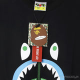 Bape Zip Shark Face Black T-Shirt - Photo 5
