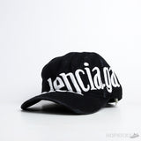 Bale*ciaga Diagonal Logo Black Cap - Photo 1