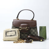 Gucci Beige 'Horsebit 1955 Mini' Shoulder Bag (Dot Perfect) - Photo 5