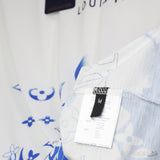L*V White T-Shirt Blue Monogram (K1-B) - Photo 4