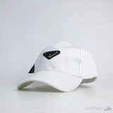 Prada Triangle Logo White Cap - Photo 1