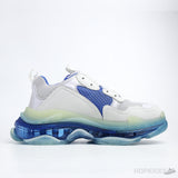 Bale*ciaga Faded Triple S Clear Sole Blue White - Photo 3