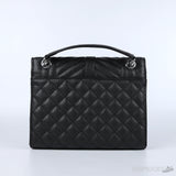 YSL Silver Logo Envelope Chain Shoulder Bag - Photo 3