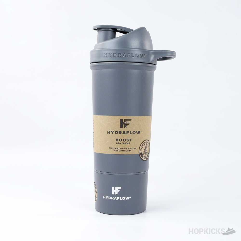Hydraflow 32oz Insulated Protein Shaker Bottle Gray