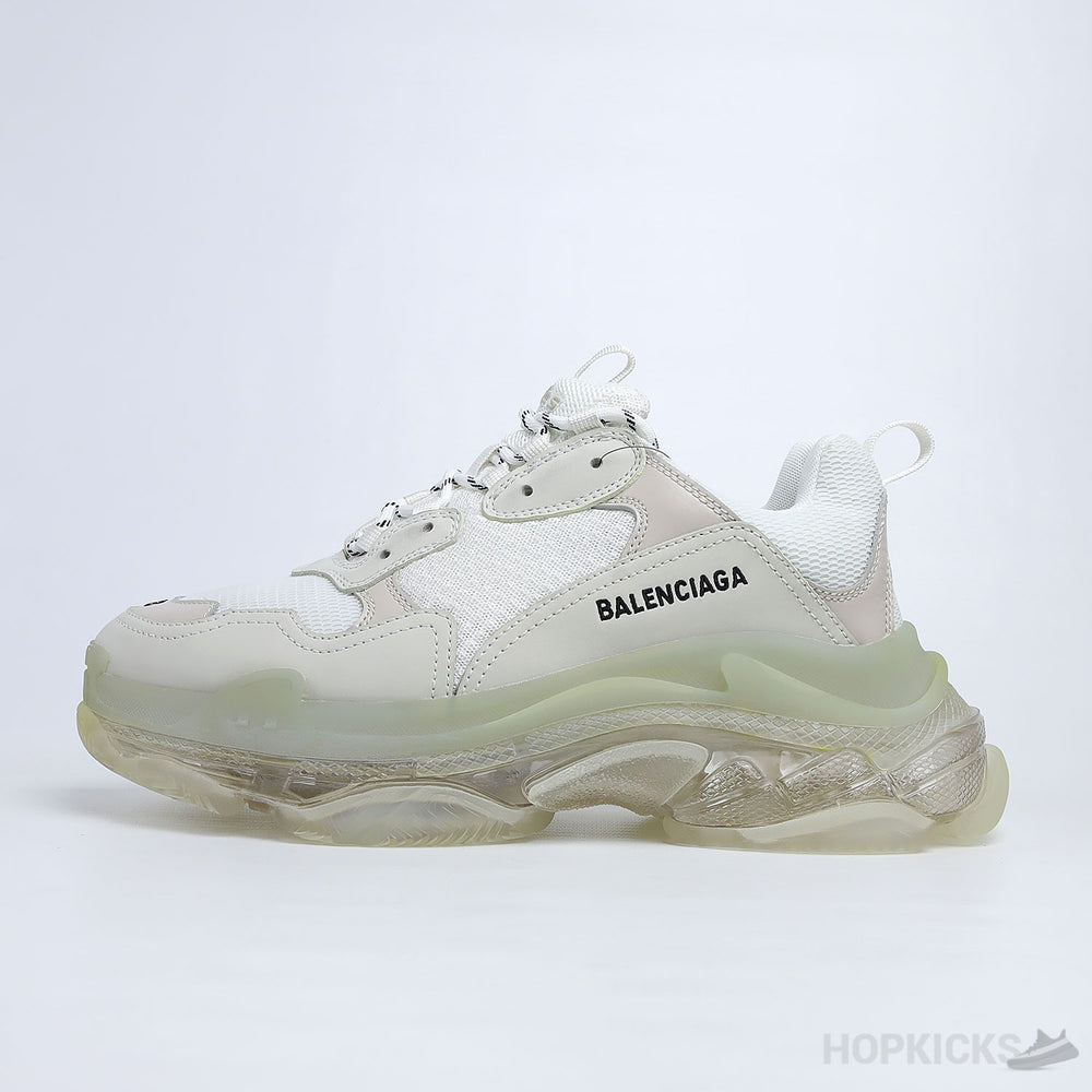 Balenciaga Triple S Clear Sole White