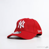 NY New Era White Logo Red Cap - Photo 1