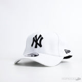 NY New Era Black Logo White Cap - Photo 1