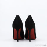 Kate 85mm Pumps Vean velours Black Women (Slightly Used) - Photo 3