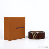 LV Golden Brown Square Pattern Belt - Photo 4
