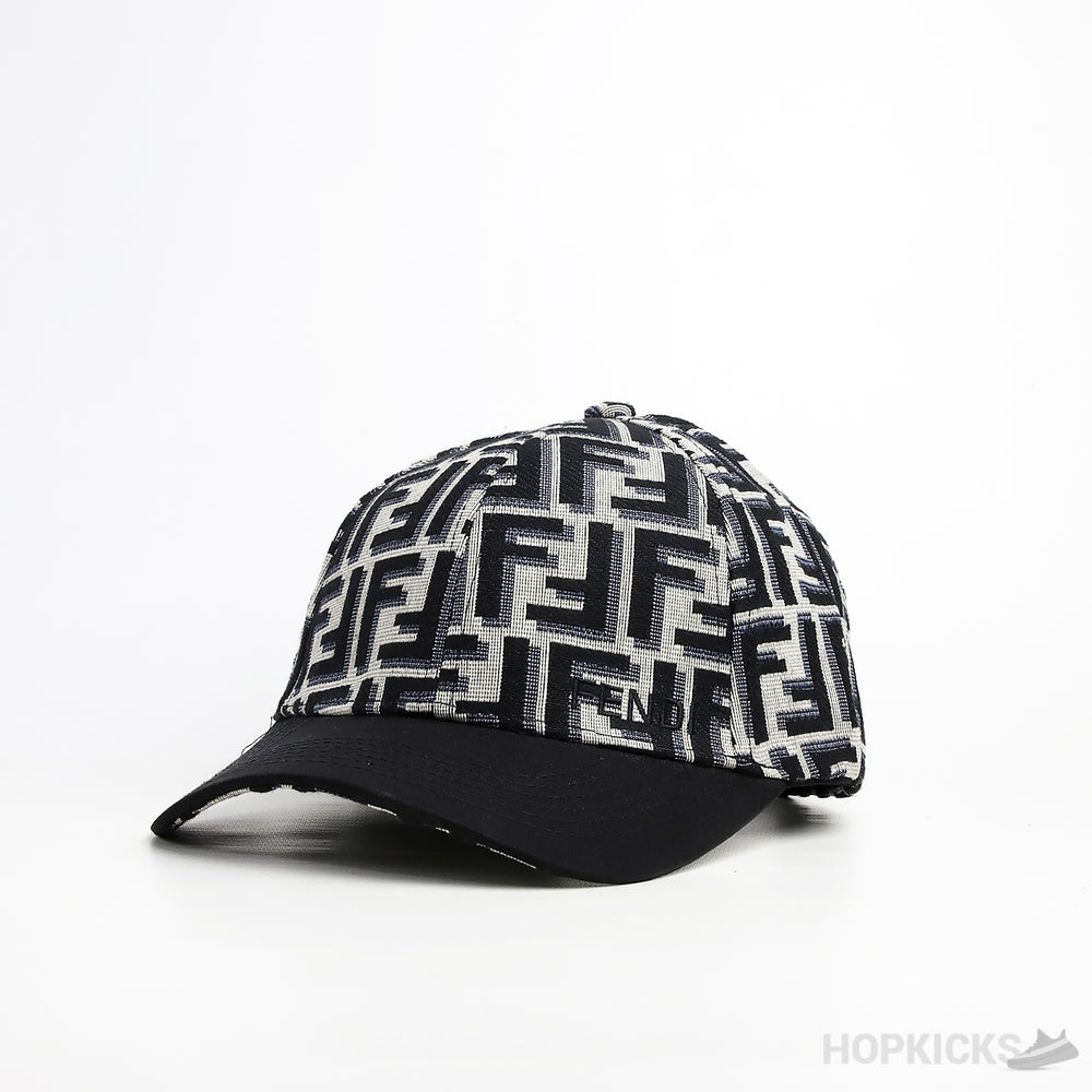 Fendi Monogram Black Grey Cap