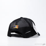 NY Baseball Trucker Gold Logo Black Cap - Photo 2