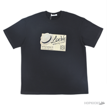 Loewe Weaving Craft Printed Black T-Shirt (Imported Premium Finish)