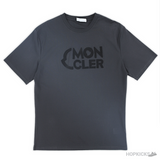 Moncler Embroidered Logo Black T-Shirt (Imported Premium Finish) - Photo 1
