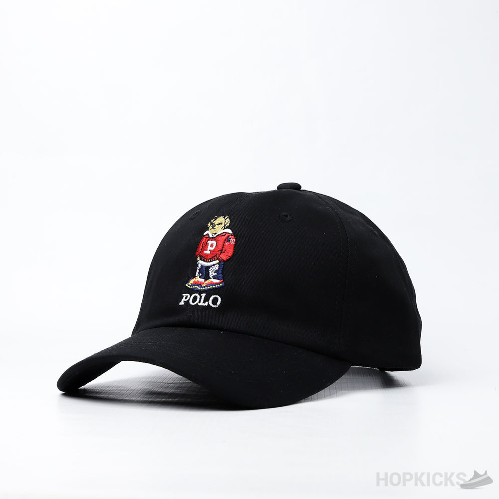 Ralph Lauren Black Polo Bear Cap
