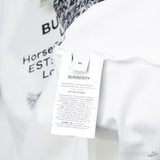 Burberry Horse Field Logo White T-Shirt - Photo 5