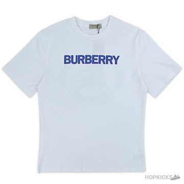 Burberry Plain Name Printed White T-Shirt (Imported Premium Finish)