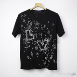 L*V Spread Embroidery Black T-Shirt - Photo 1