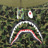 Bape Big ABC Camo Shark Sweat Shorts Green - Photo 3