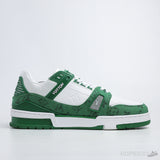 LV Trainer Green Monogram Denim White - Photo 3