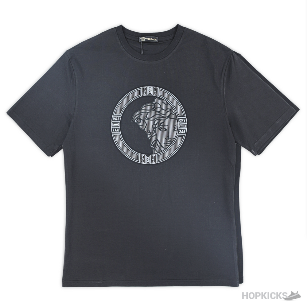 Versace Printed Black T-Shirt (Imported Premium Finish)