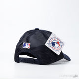 NY Baseball Trucker White Logo Black Cap - Photo 2