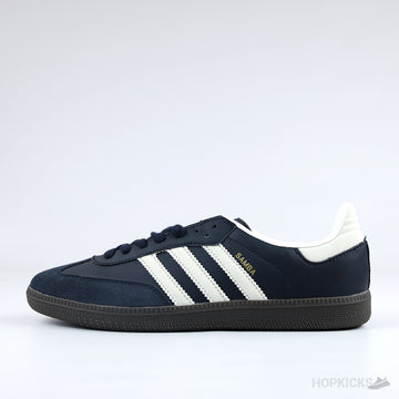 Adidas Samba Black Blue Suede (Premium Batch)