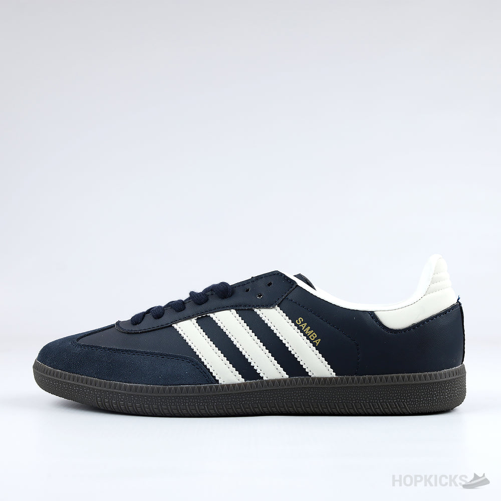 Adidas Samba Black Blue Suede (Premium Batch)