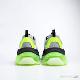 Bale*ciaga Triple S Clear Sole White Green - Photo 8