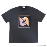 Hermes Horses Printed Black T-Shirt (Imported Premium Finish) - Photo 1