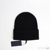 Prada Triangle Logo Dark Black Beanie (Premium Batch) - Photo 2