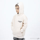Fear of God Essentials Hoodie 'Buttercream' (Kids) - Photo 4