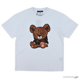 Plein Embroidered Teddy White T-Shirt (Imported Premium Finish) - Photo 1