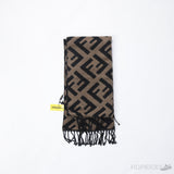 FF Brown Cashmere Scarf - Photo 3