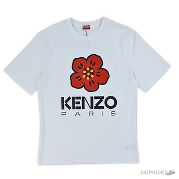 Kenzo Flower Printer White T-Shirt (Imported Premium Finish)