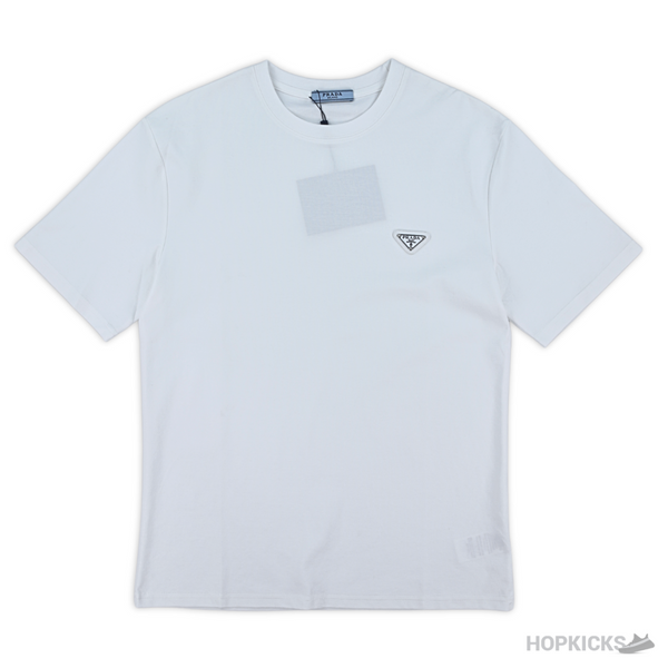 Prada Emblem Stitched White T-Shirt (Imported Premium Finish)