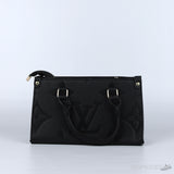LV Black Leather Hand Bag - Photo 3