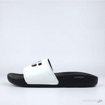 Skechers Hyper Burst Memory Foam Slide Black White