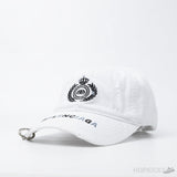 Bale*ciaga Logo Embroidered White Cap - Photo 1