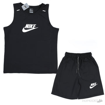 Nike Black Dry-Fit Tank and Shorts Set