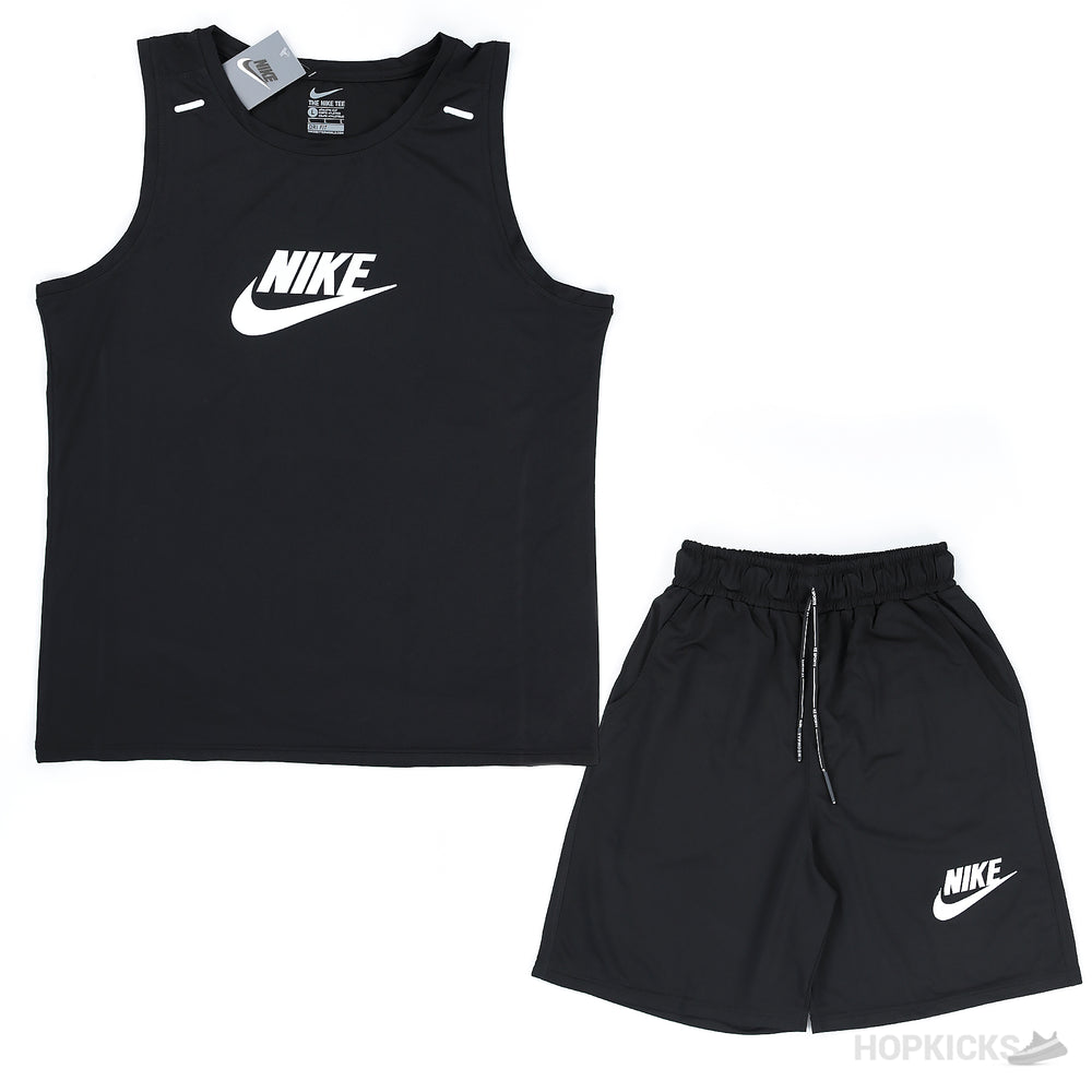 Nike Black Dry-Fit Tank and Shorts Set