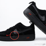 Air Force 1 Low Multi-Swoosh Black Orange (Dot Perfect) (Slight Stains) - Photo 1